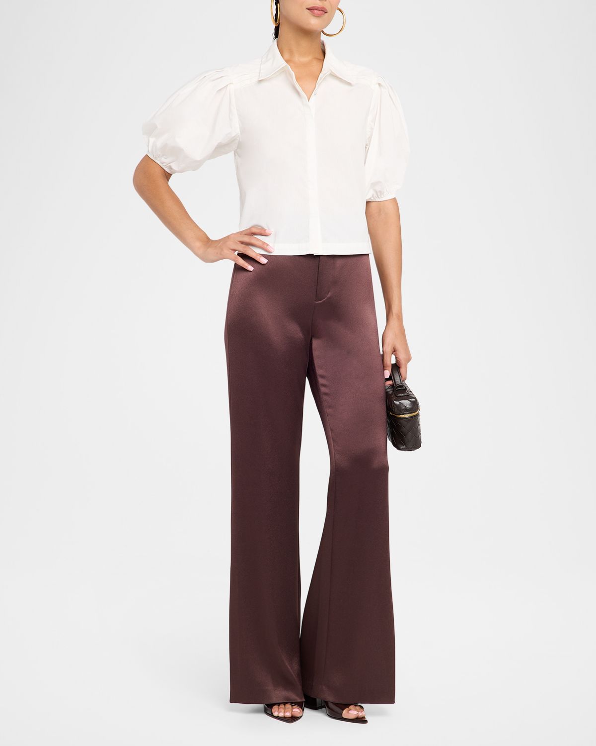 Ramy Brook Valeria Puff-Sleeve Cotton Shirt