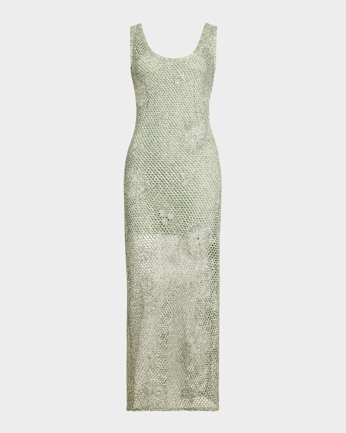 Ramy Brook Liliana Embroidered Crochet Midi Dress