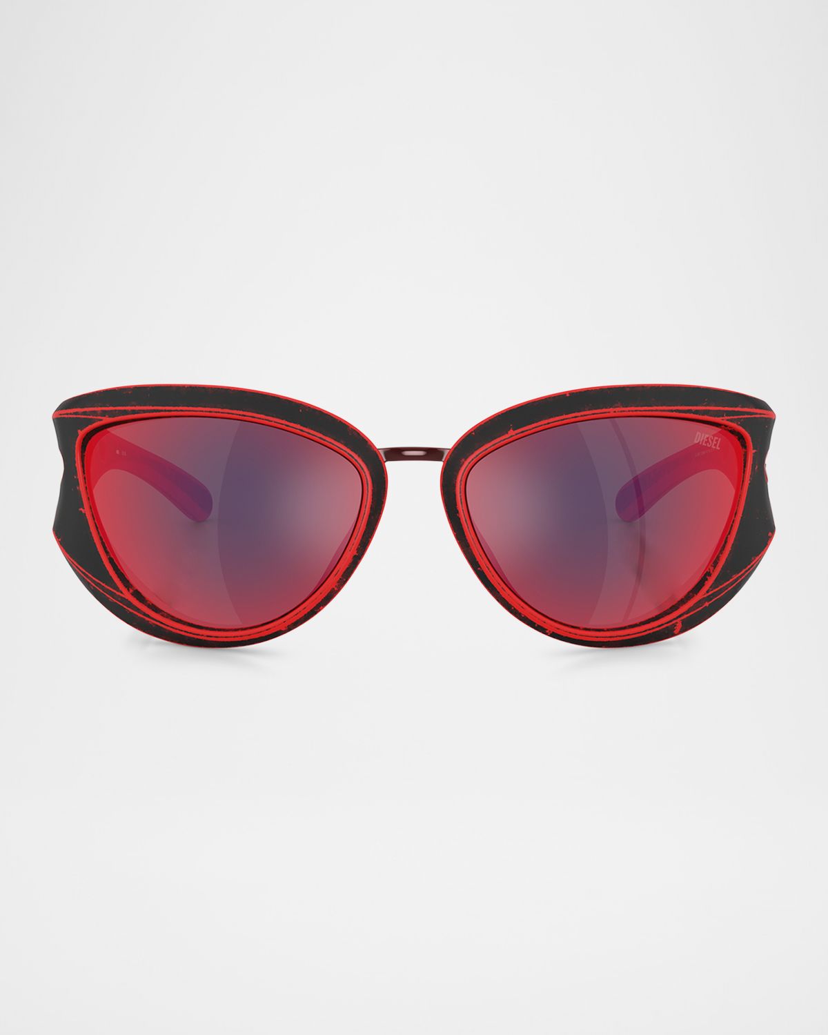 Diesel Men 's DL3007U Cat-Eye Sunglasses