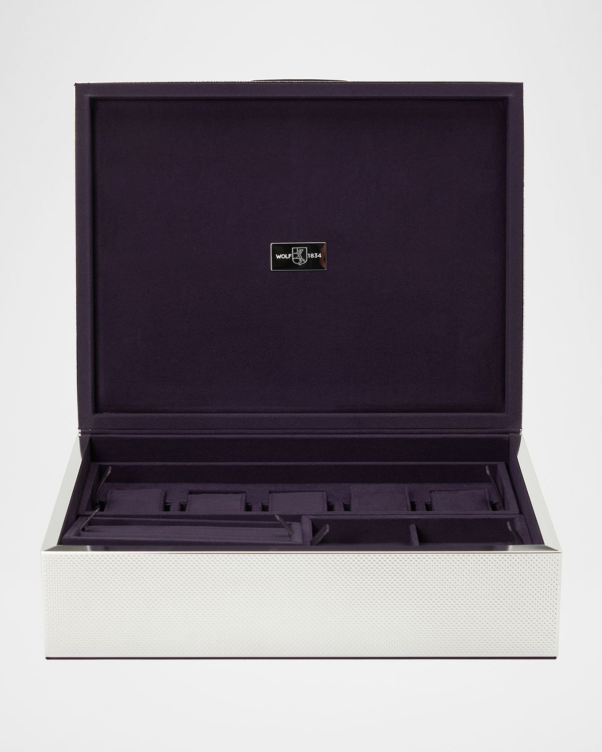 WOLF Silver Large Watch, Jewelry, & Legacy Box