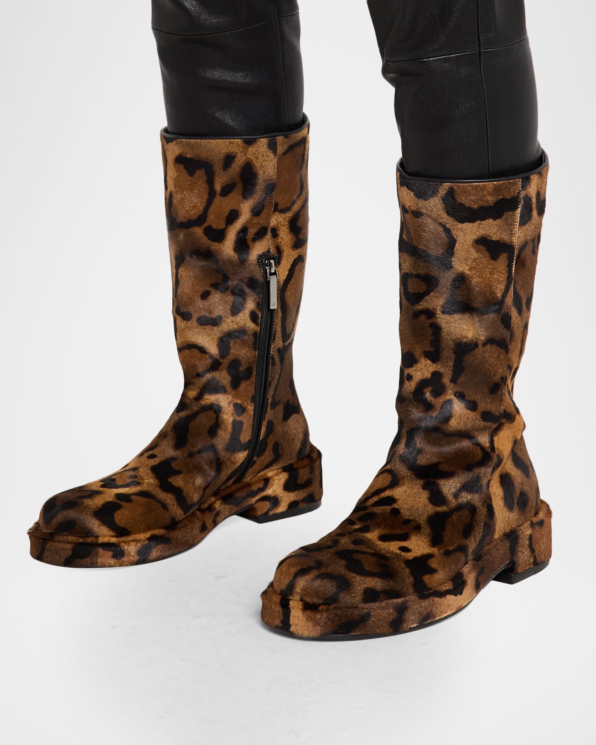 Christian Louboutin Men 's Bloon Calf-Hair Boots