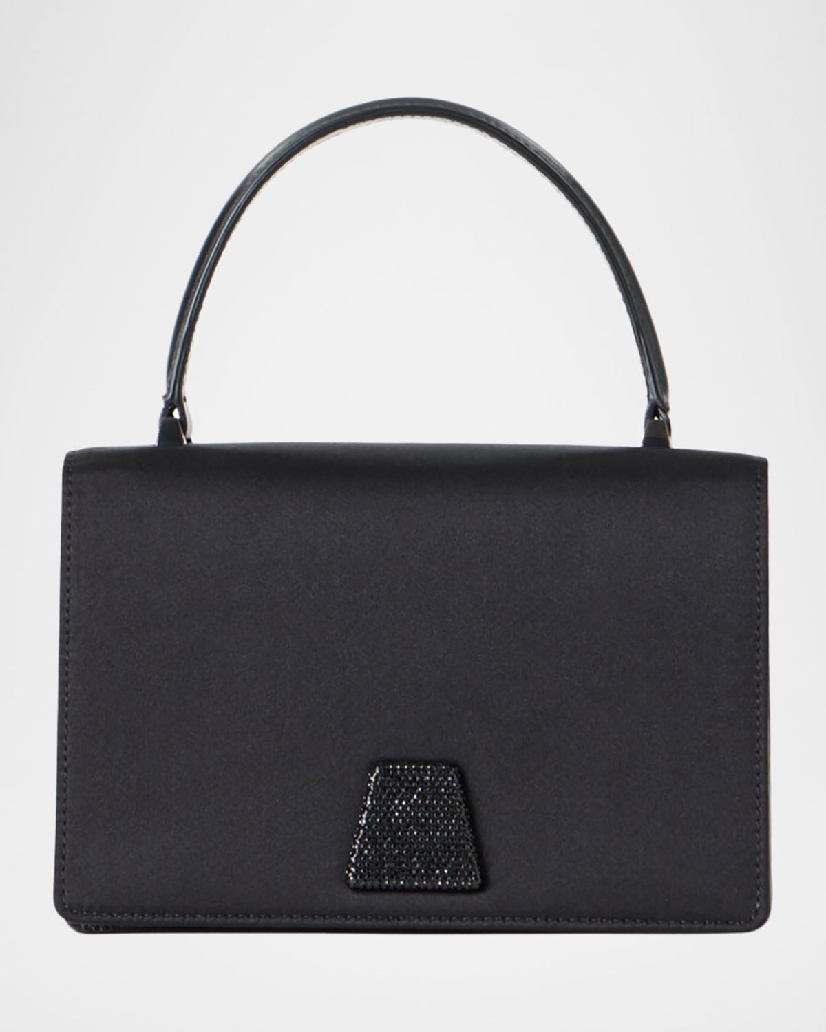 Akris Alice Crystal Trapezoid Satin Micro Top-Handle Bag | Thumbnail 7