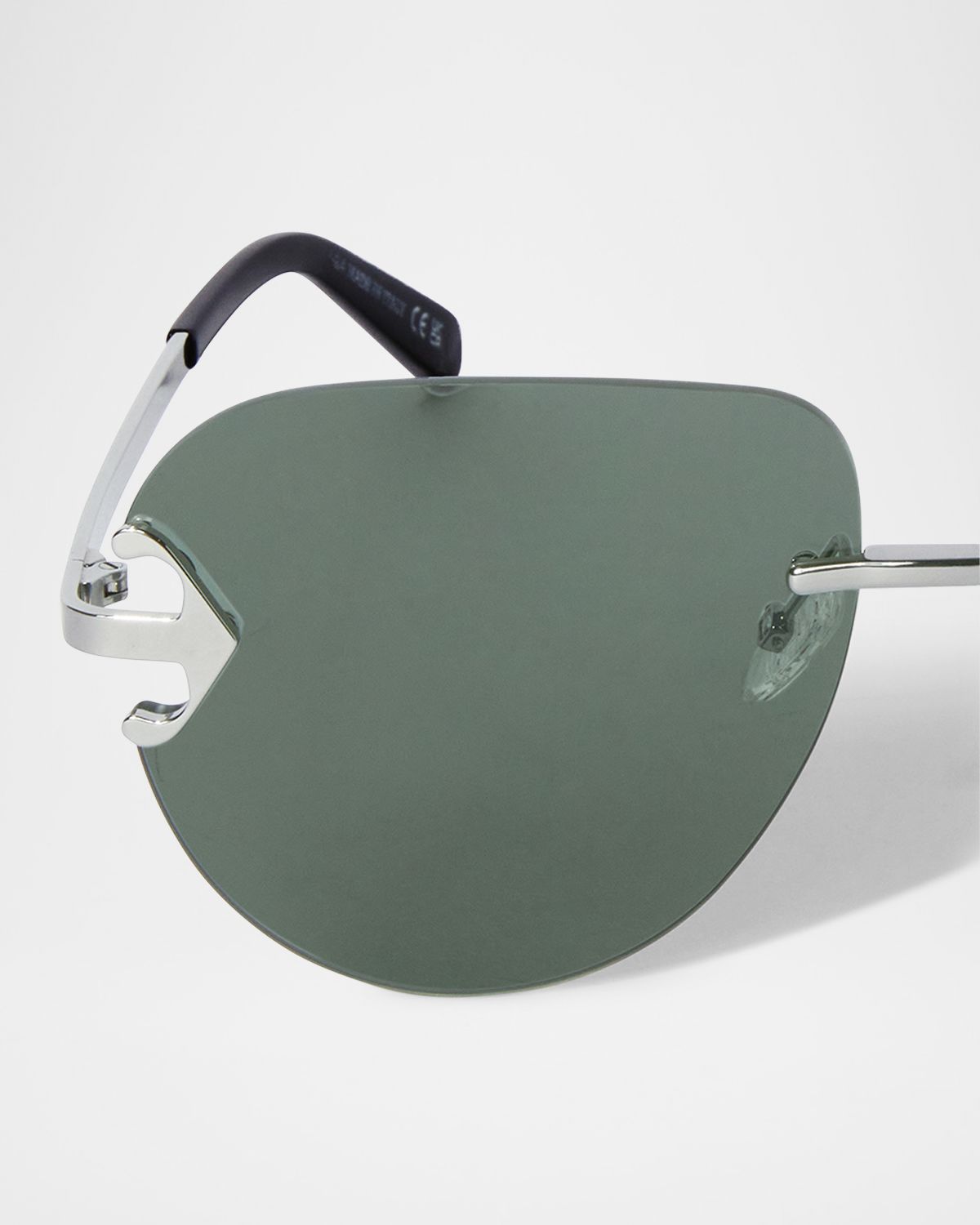 Off-White Men 's Alexandria Metal Round Sunglasses