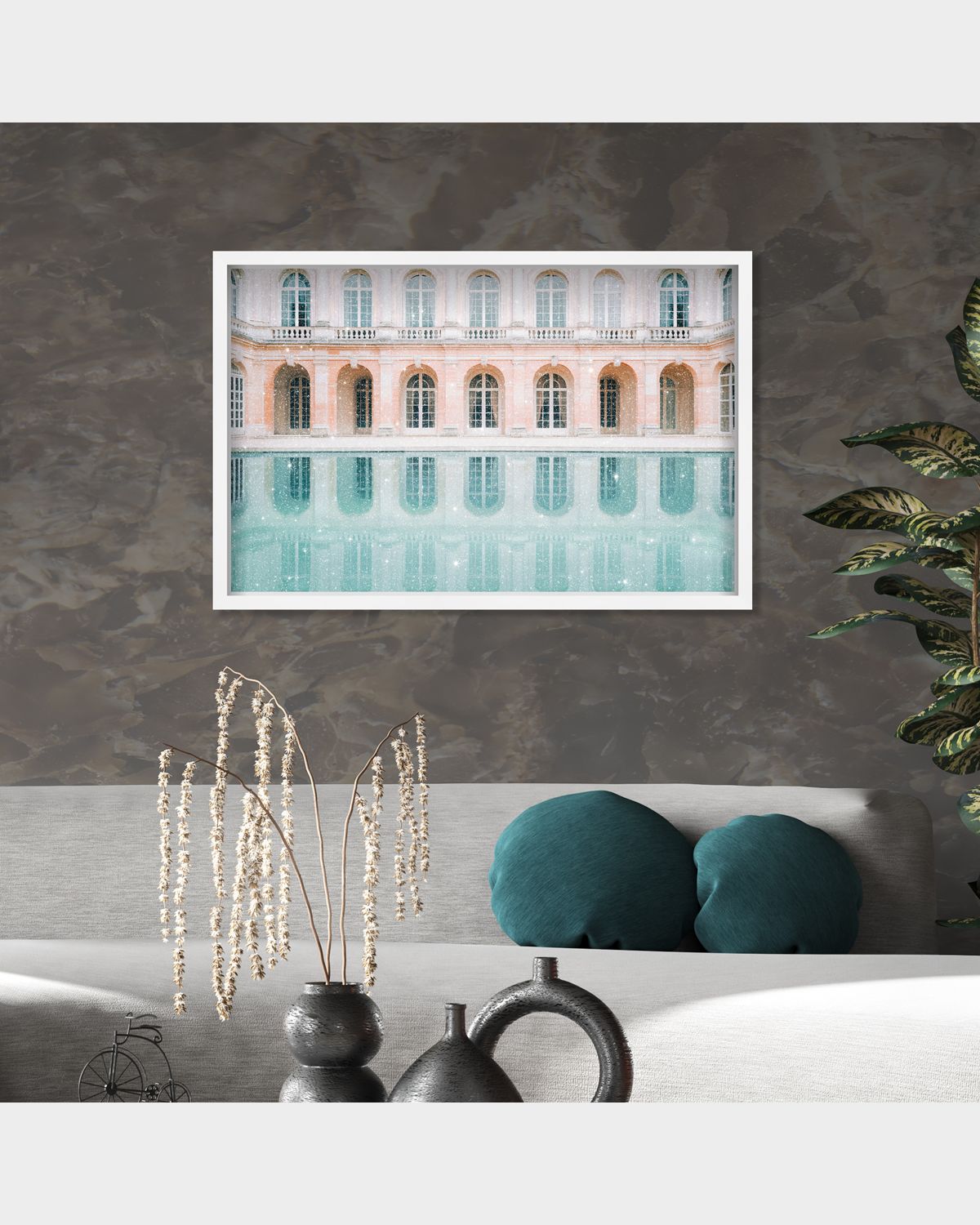 The Oliver Gal Artist Co. "Palace Dreamy Pond" Hand-Embellished Art Print | Thumbnail 4 The Oliver Gal Artist Co. "Palace Dreamy Pond" Hand-Embellished Art Print | Thumbnail 4