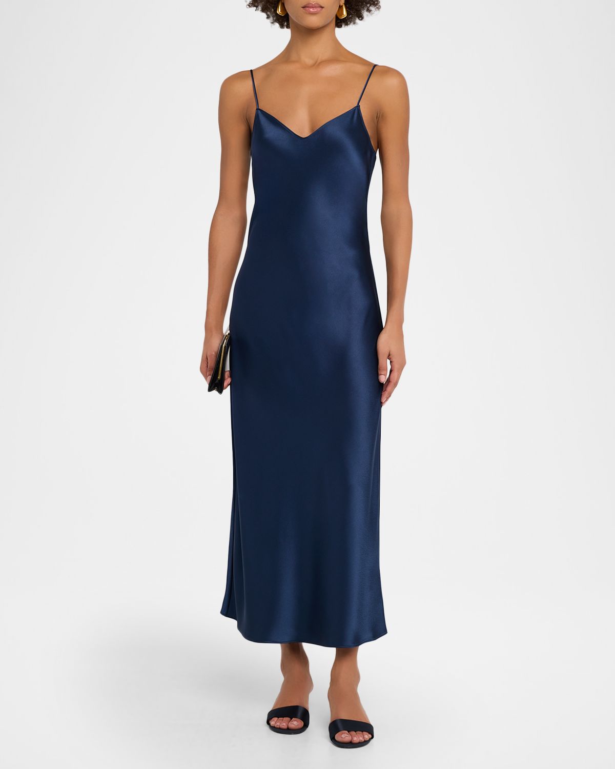 Polo Ralph Lauren Double-Face Satin Midi Slip Dress