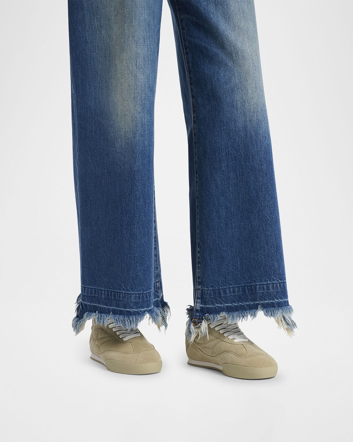 Chloe Kick Suede Low-Top Sneakers