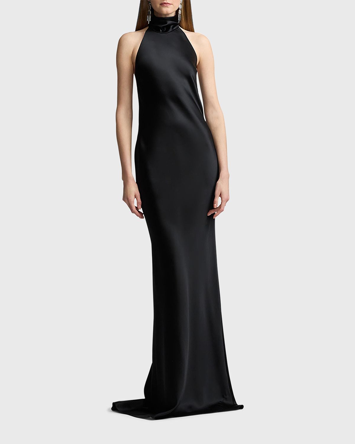 Ralph Lauren Collection Chilton Stretch Satin Evening Dress | Thumbnail 5