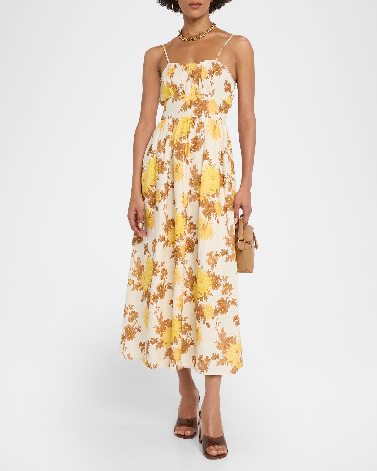 Faithfull the Brand Lora Floral Midi Dress