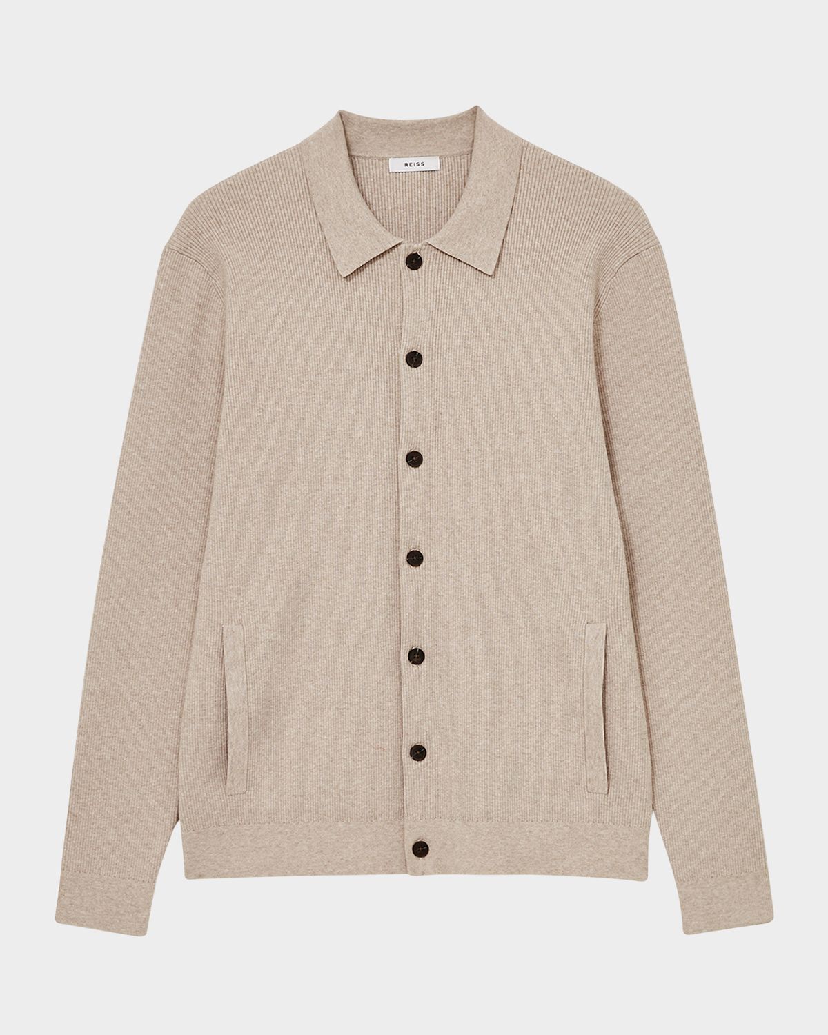 Reiss Men 's Saint Ribbed Cardigan
