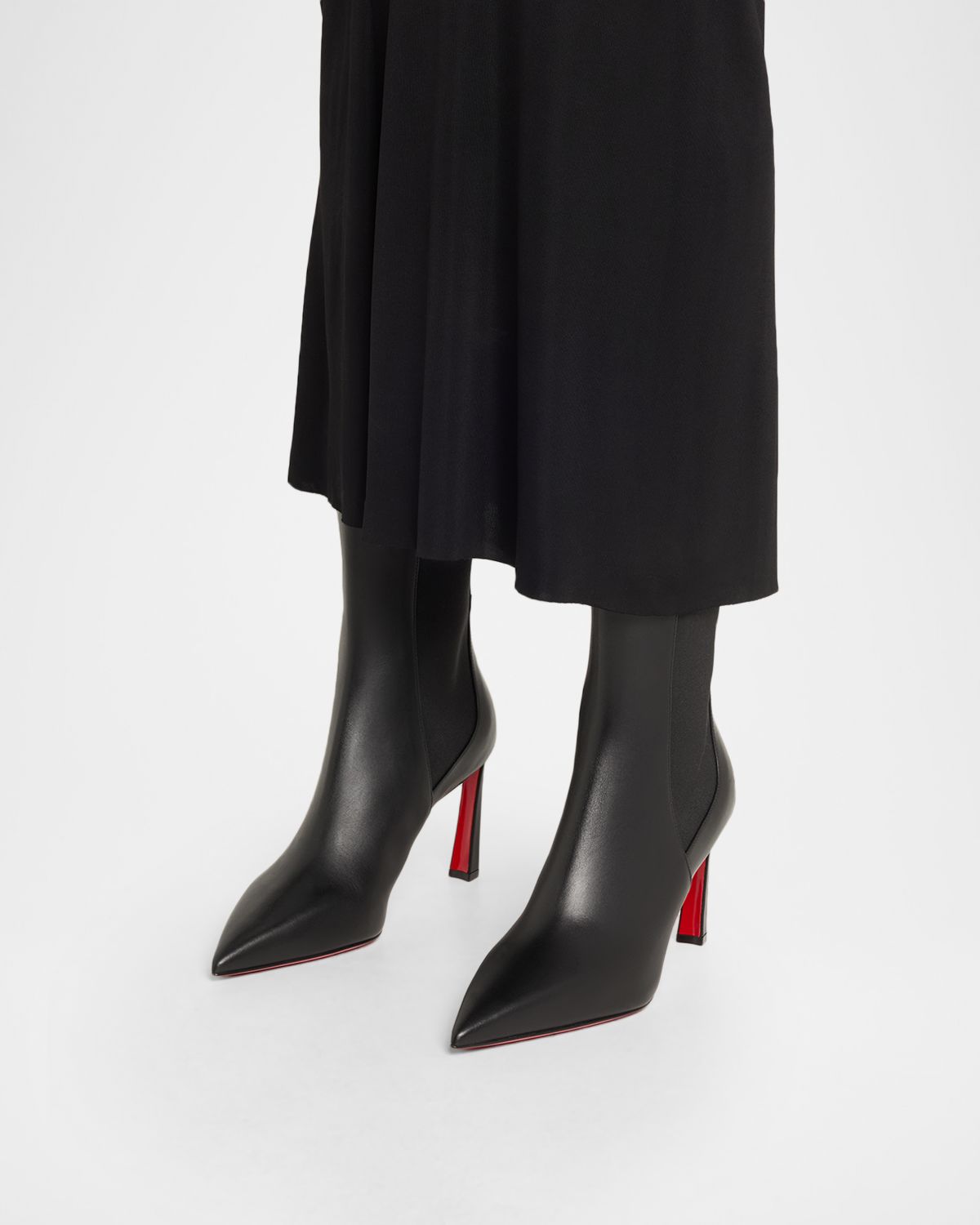 Christian Louboutin 85mm Condodo Leather Knee-High Boots