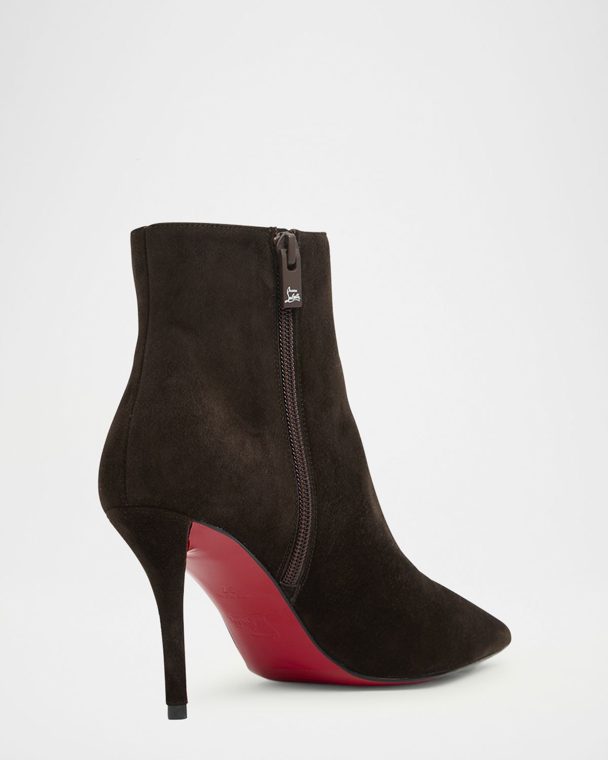 Christian Louboutin 80mm Miss Z Suede Booties