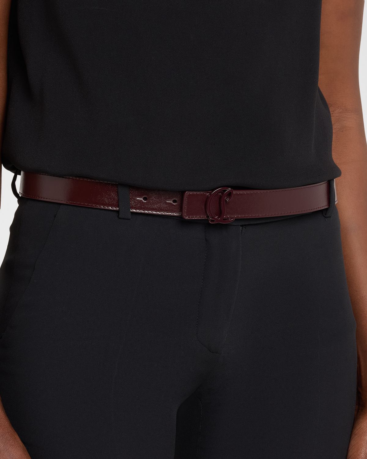 Christian Louboutin Loubi54 Reversible Belt in Calf Leather