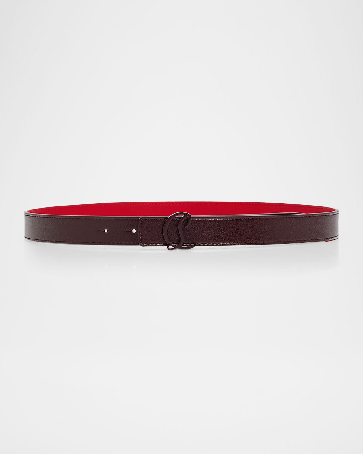 Christian Louboutin Loubi54 Reversible Belt in Calf Leather