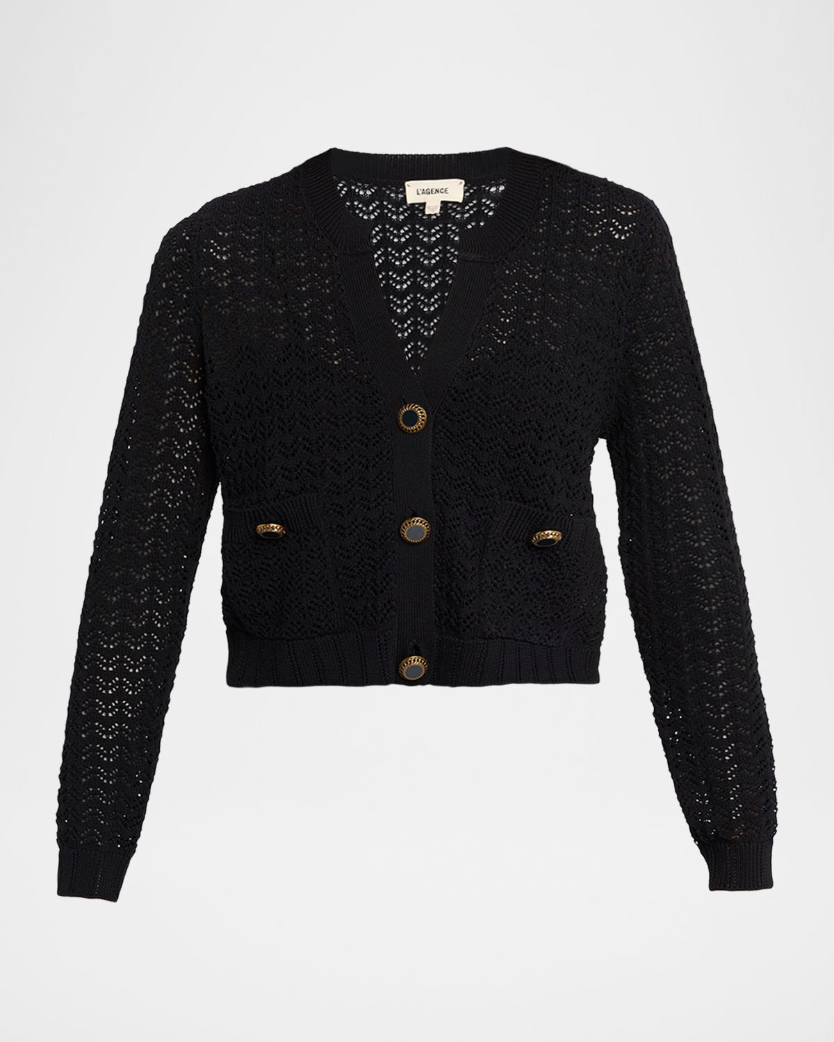 L 'Agence Orla Pointelle Knit Cardigan | Thumbnail 6