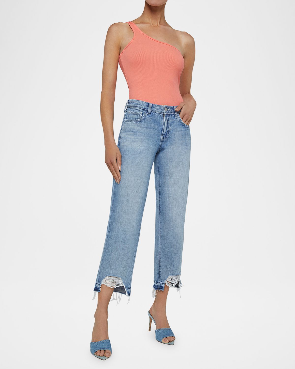 L 'Agence Cassidy One-Shoulder Bodysuit