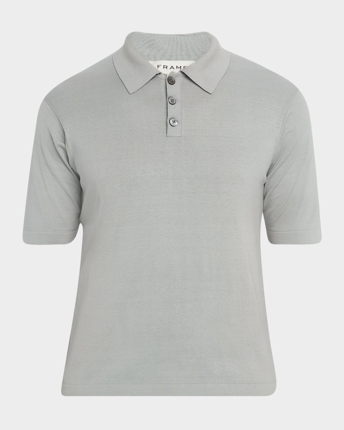 FRAME Men 's Cotton Silk Polo Sweater