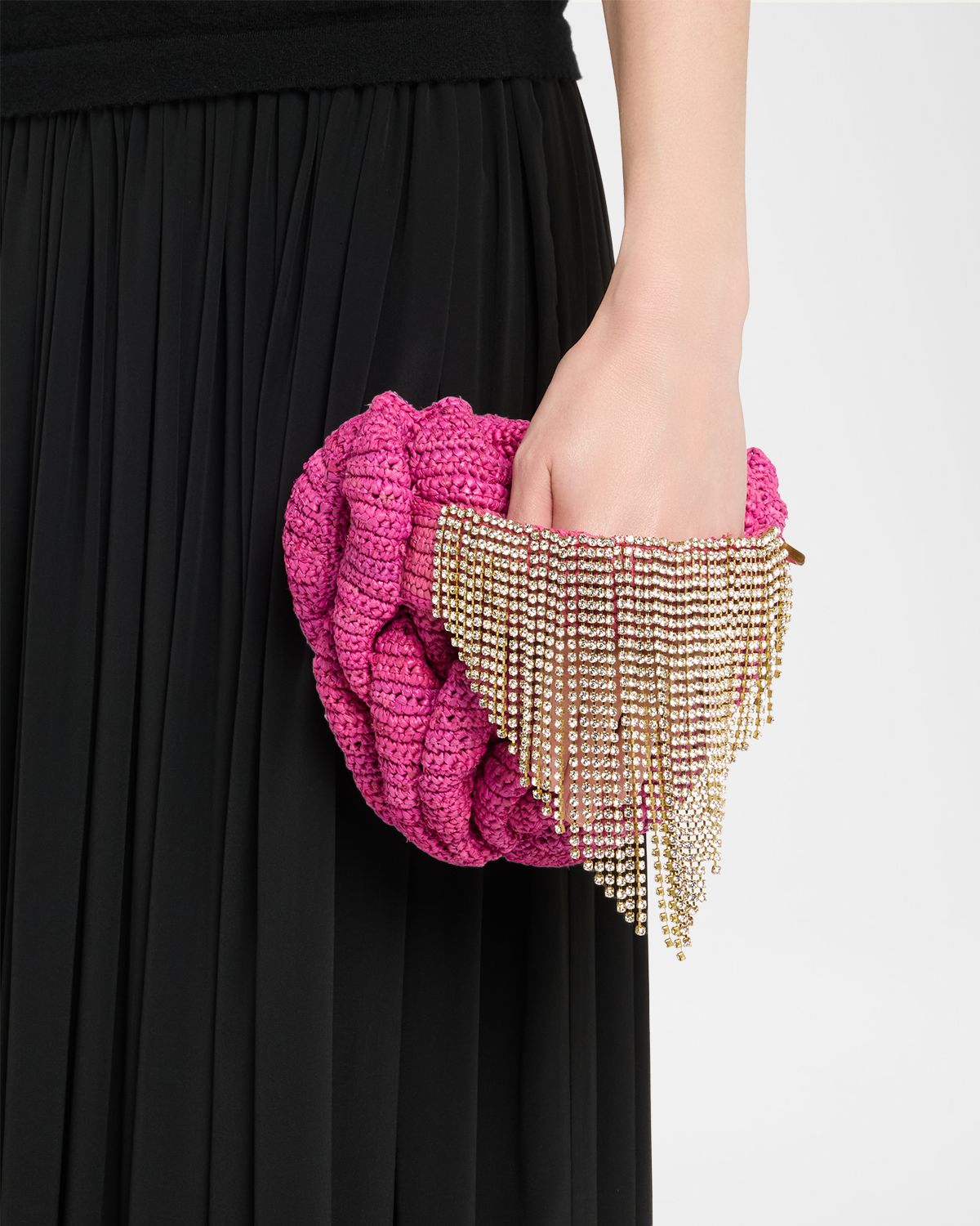 Made For A Woman Bombe Preciosa Crochet Pochette Clutch Bag