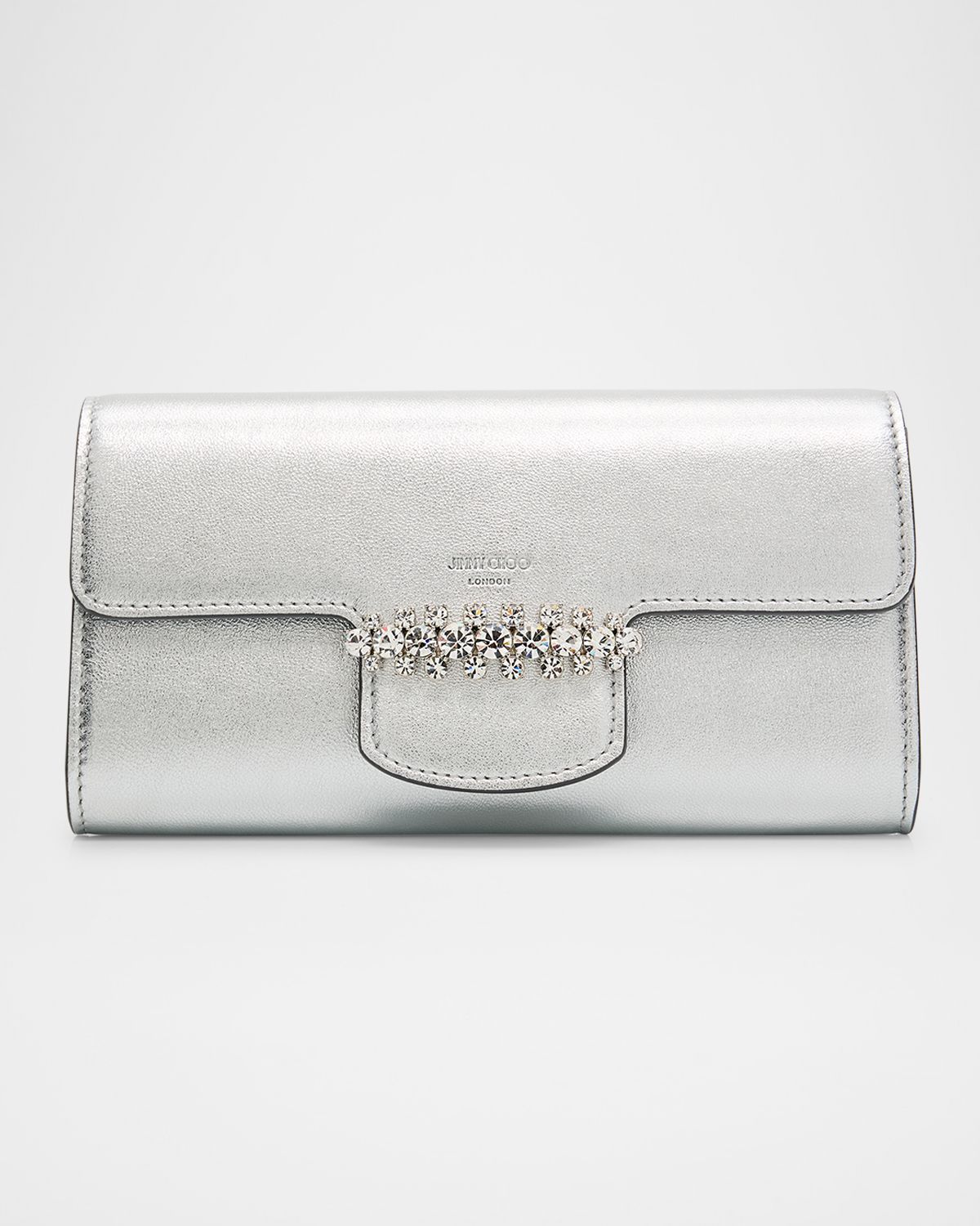Jimmy Choo Bing Crystal Metallic Leather Wallet | Thumbnail 7 Jimmy Choo Bing Crystal Metallic Leather Wallet | Thumbnail 7