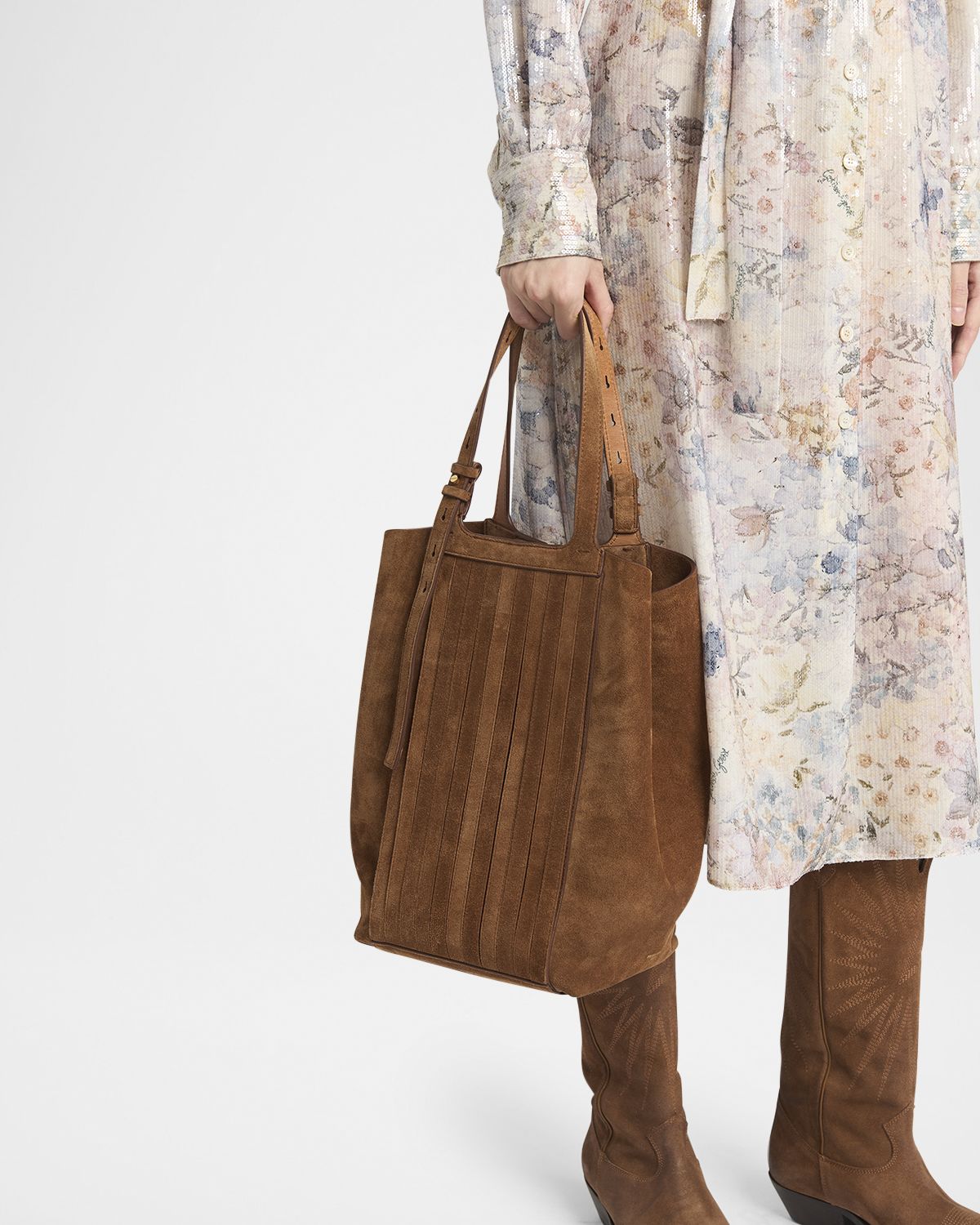 Golden Goose 24/7 Fringed Suede Shoulder Bag