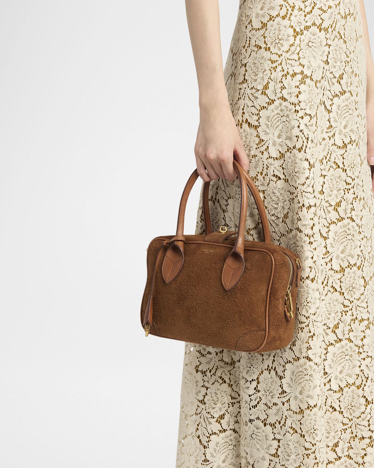 Golden Goose Vita Furry Suede Shoulder Bag