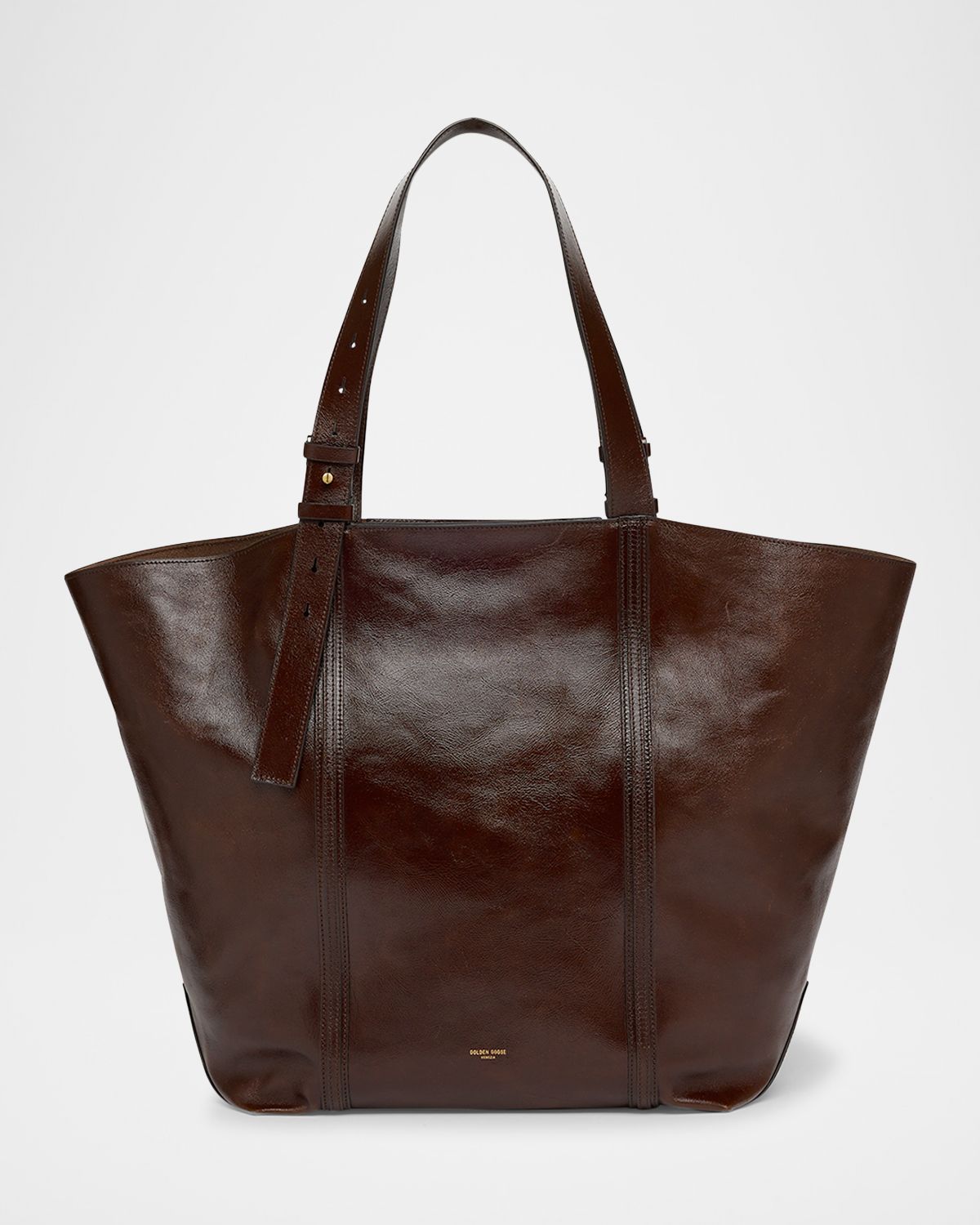 Golden Goose 24/7 Shiny Leather Shopper Tote Bag