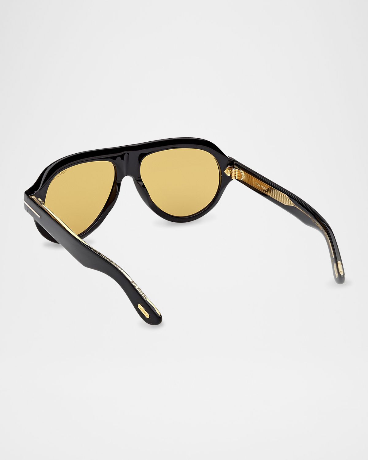 TOM FORD Men 's Icon Collection Acetate Aviator Sunglasses