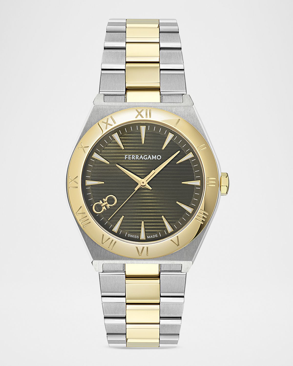 Ferragamo Vega Upper East 40mm Two Tone Bracelet Watch | Thumbnail 6
