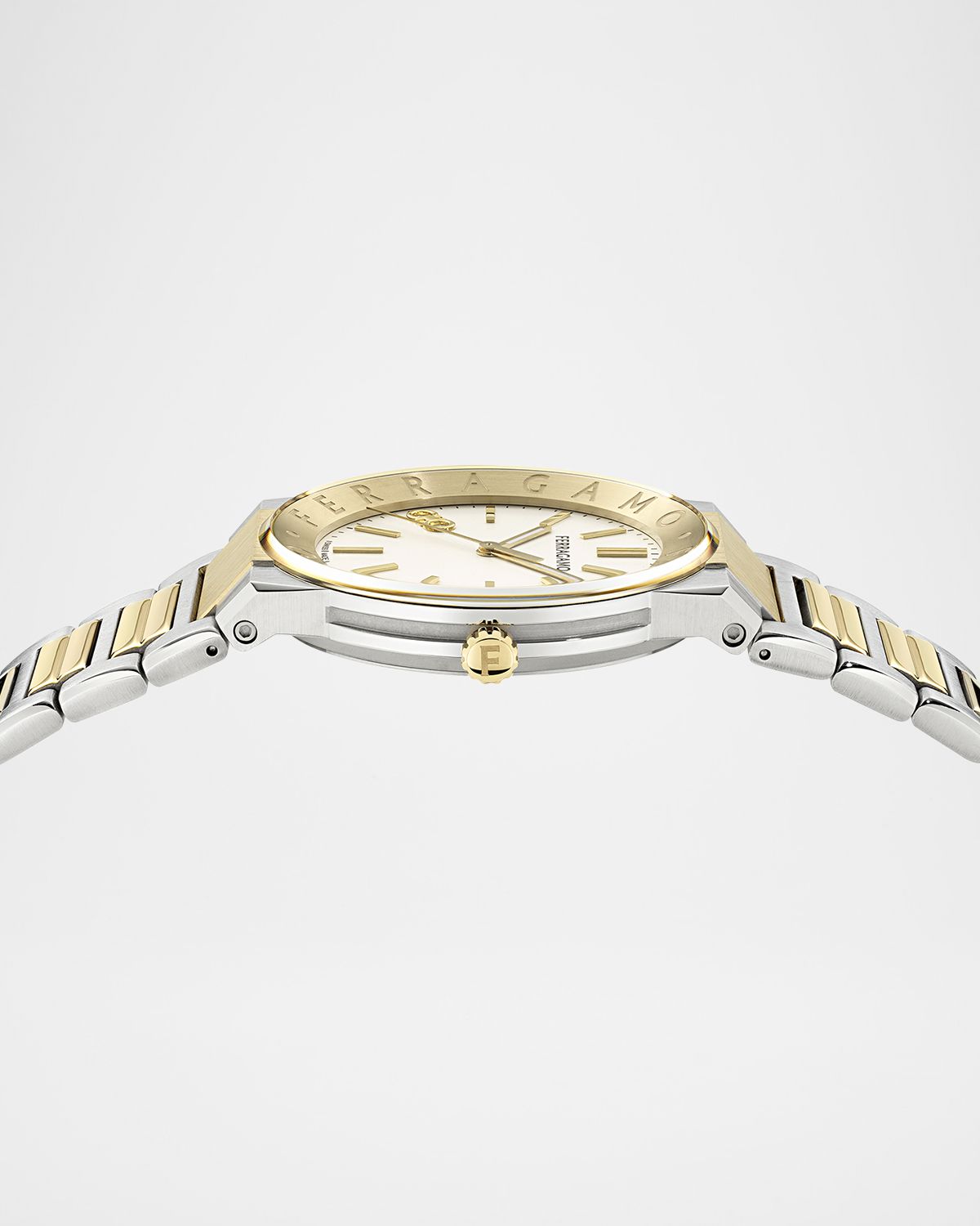 Ferragamo Sapphire Logo 41mm Two Tone Bracelet Watch