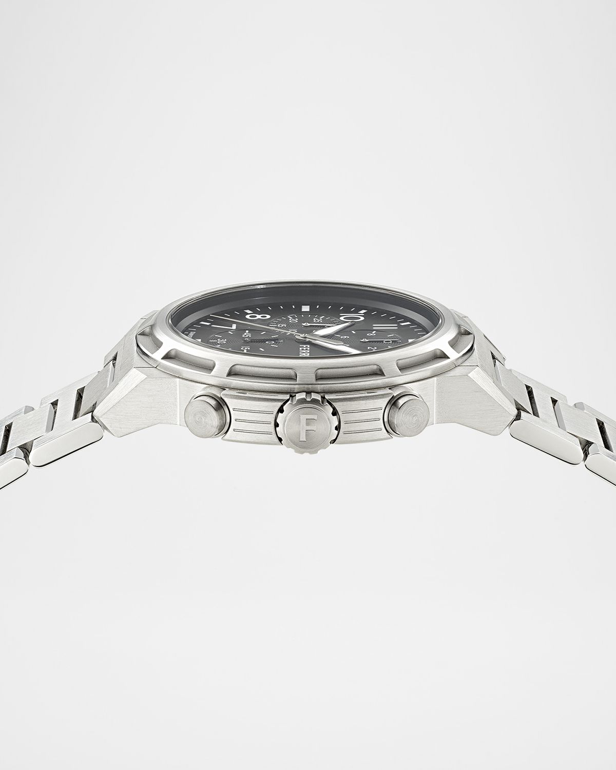 Ferragamo Sport Chrono 44mm Stainless Steel Bracelet Watch