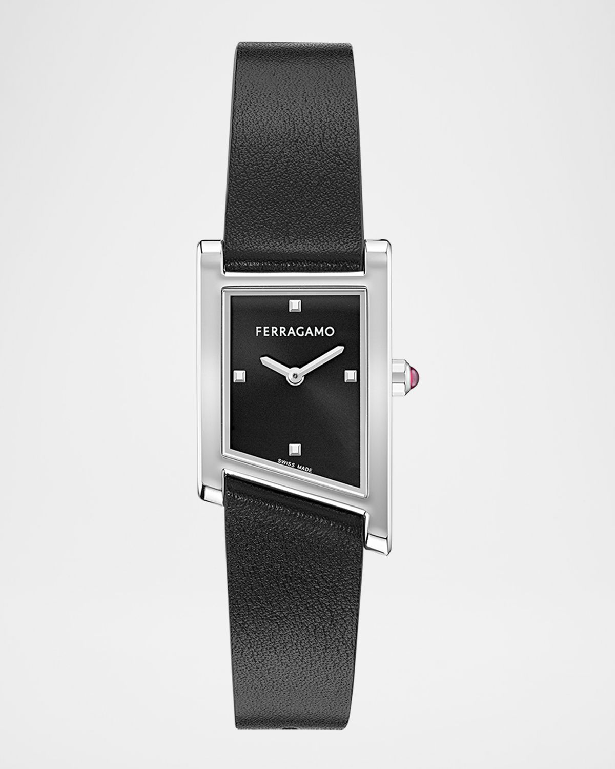 Ferragamo Asymetrique 22X36MM Stainless Steel Leather Watch | Thumbnail 5