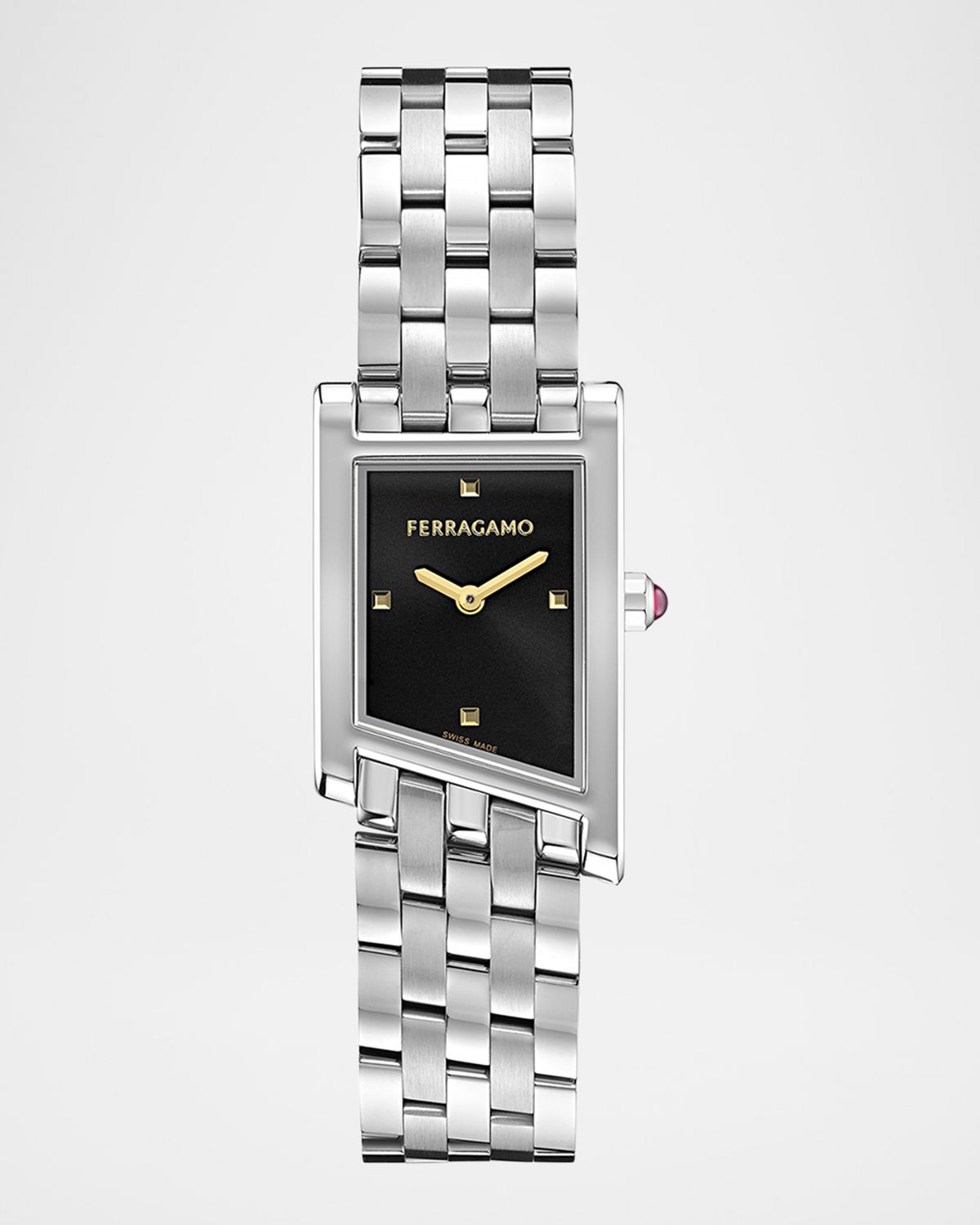 Ferragamo Asymetrique 22X36MM Stainless Steel Bracelet Watch