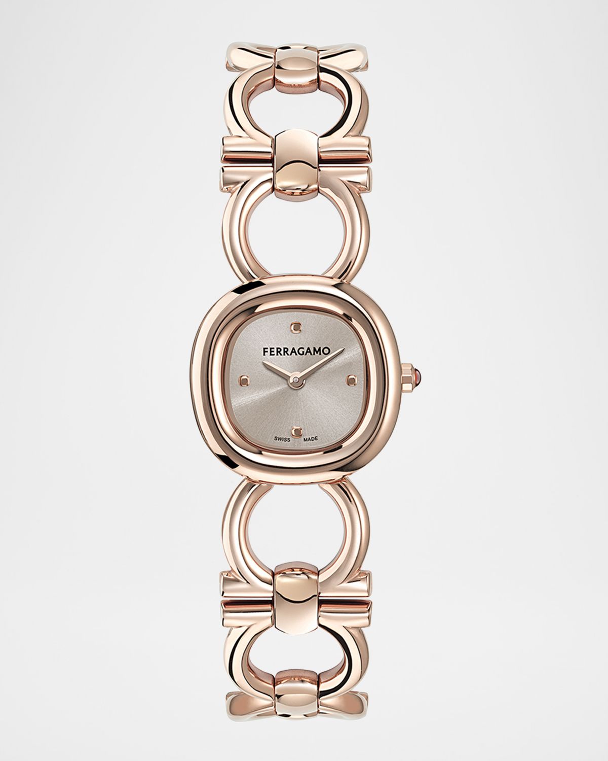 Ferragamo Double Gancini 25MM IP Rose Gold Bracelet Watch | Thumbnail 5 Ferragamo Double Gancini 25MM IP Rose Gold Bracelet Watch | Thumbnail 5
