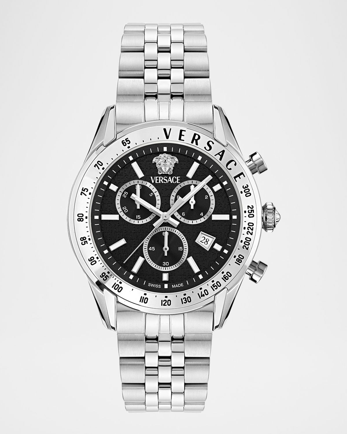 Versace Chrono Master 44mm Stainless Steel Bracelet Watch