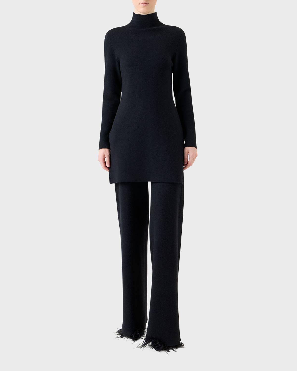 Akris Cashmere Milano Knit Bootcut-Leg Pants