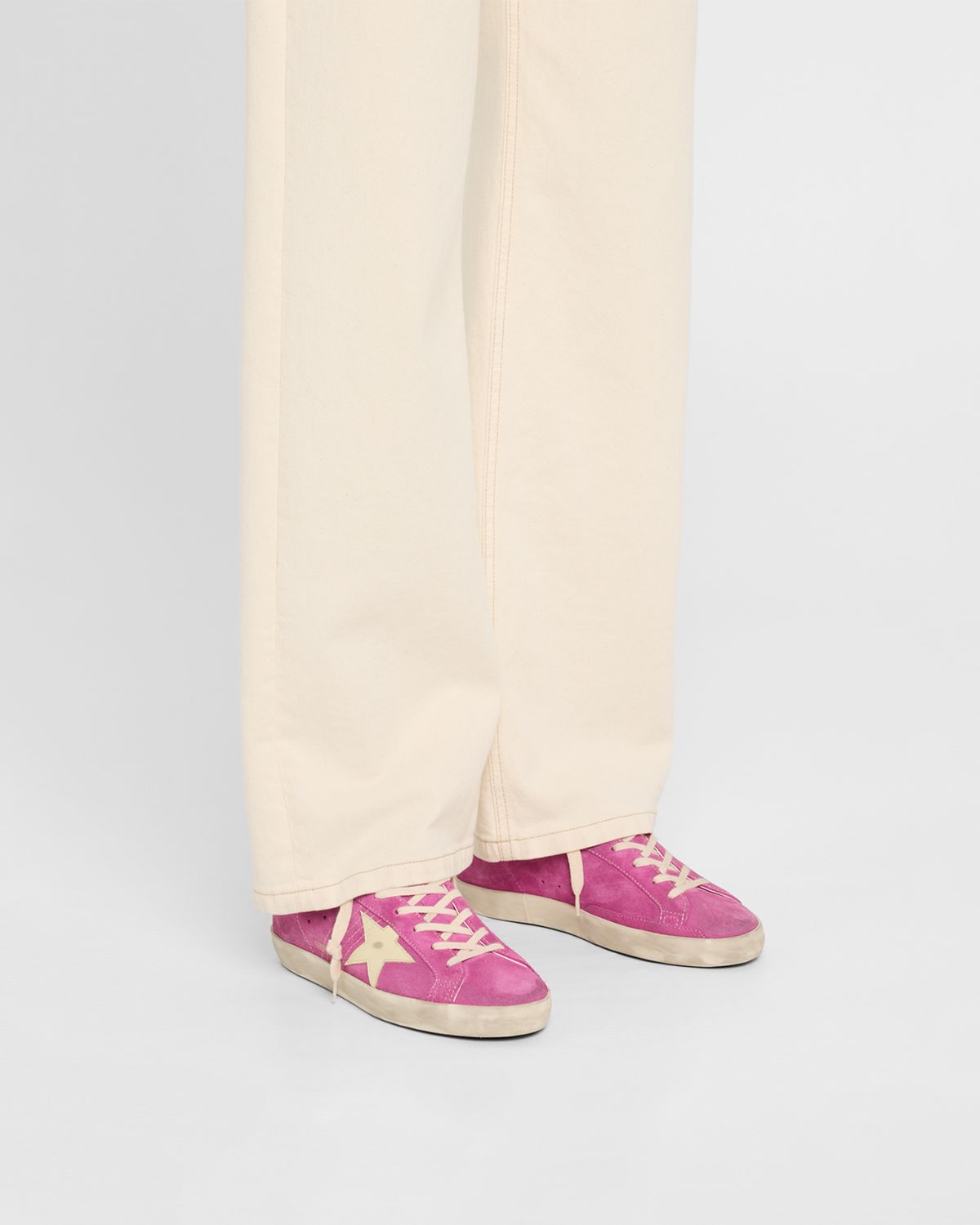 Golden Goose Super-Star Suede Low-Top Sneakers