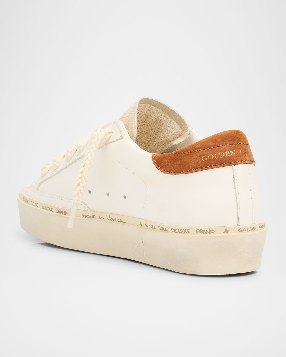 Golden Goose Hi-Star Leather Low-Top Sneakers | Thumbnail 4