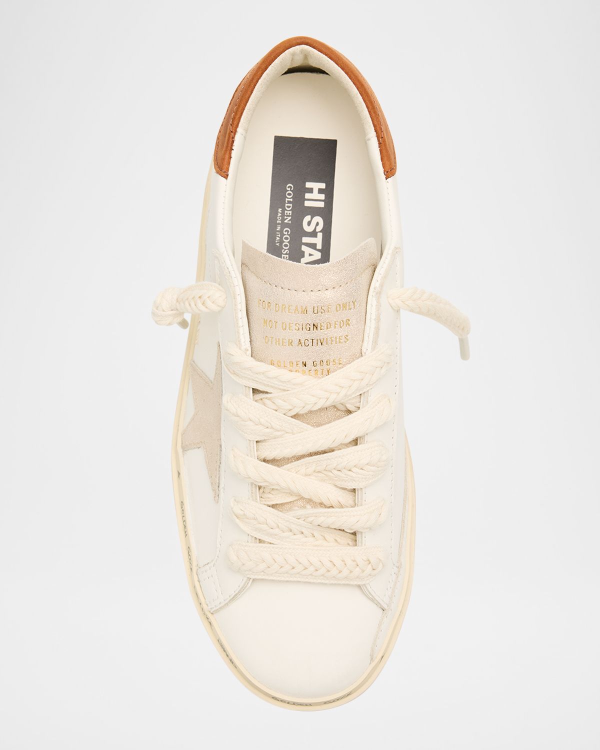 Golden Goose Hi-Star Leather Low-Top Sneakers | Thumbnail 6