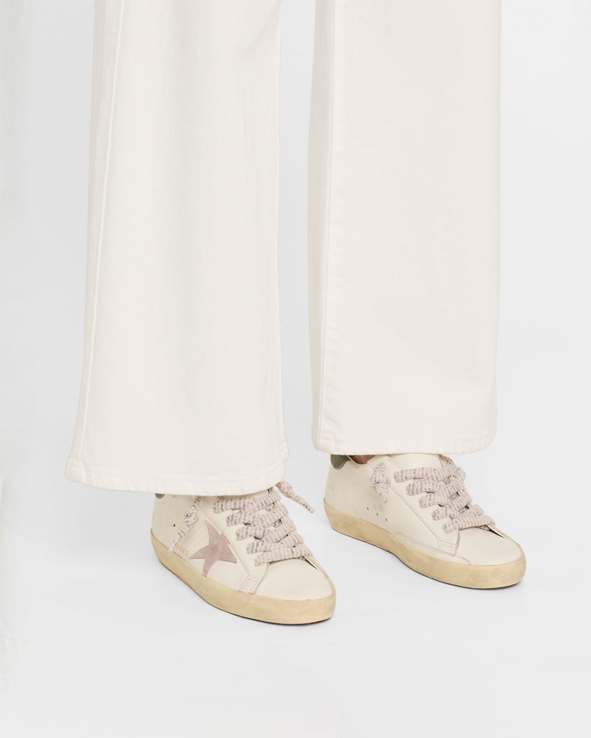 Golden Goose Super-Star Penstar Leather Low-Top Sneakers