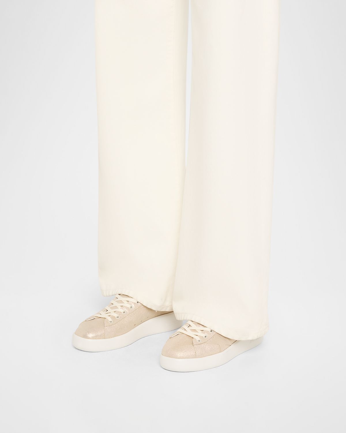 Golden Goose Purestar Shimmer Leather Low-Top Sneakers