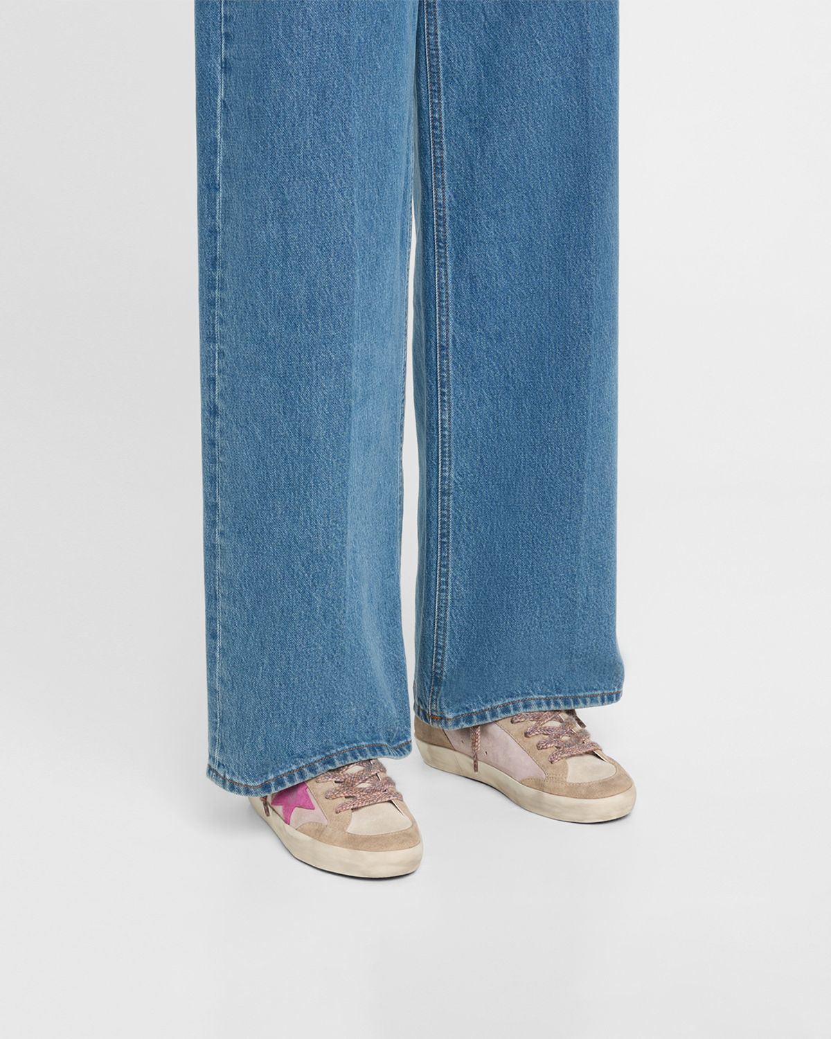 Golden Goose Super-Star Penstar Suede Low-Top Sneakers