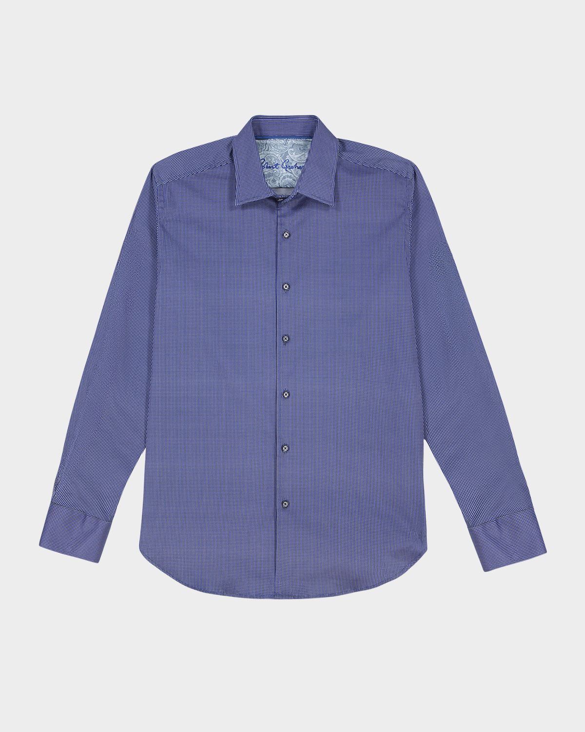 Robert Graham Men 's Cortland Micro-Check Stretch Sport Shirt