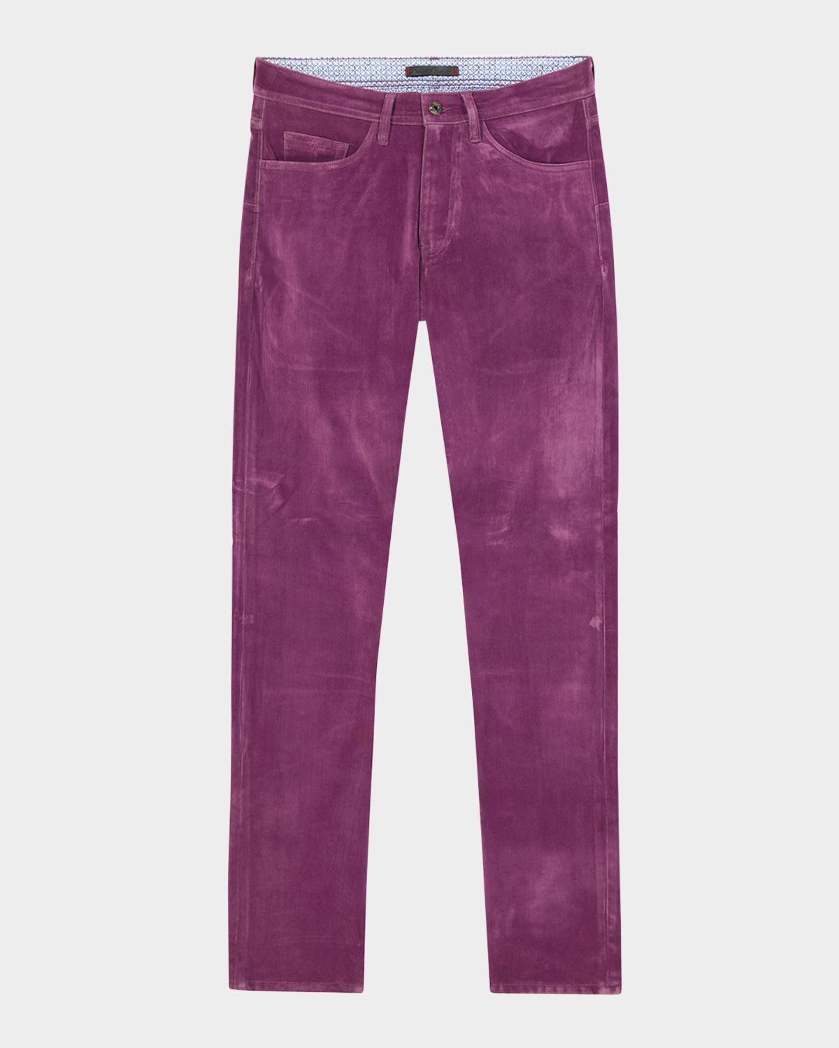 Robert Graham Men 's Celestial Velvety Slim Five-Pocket Pants