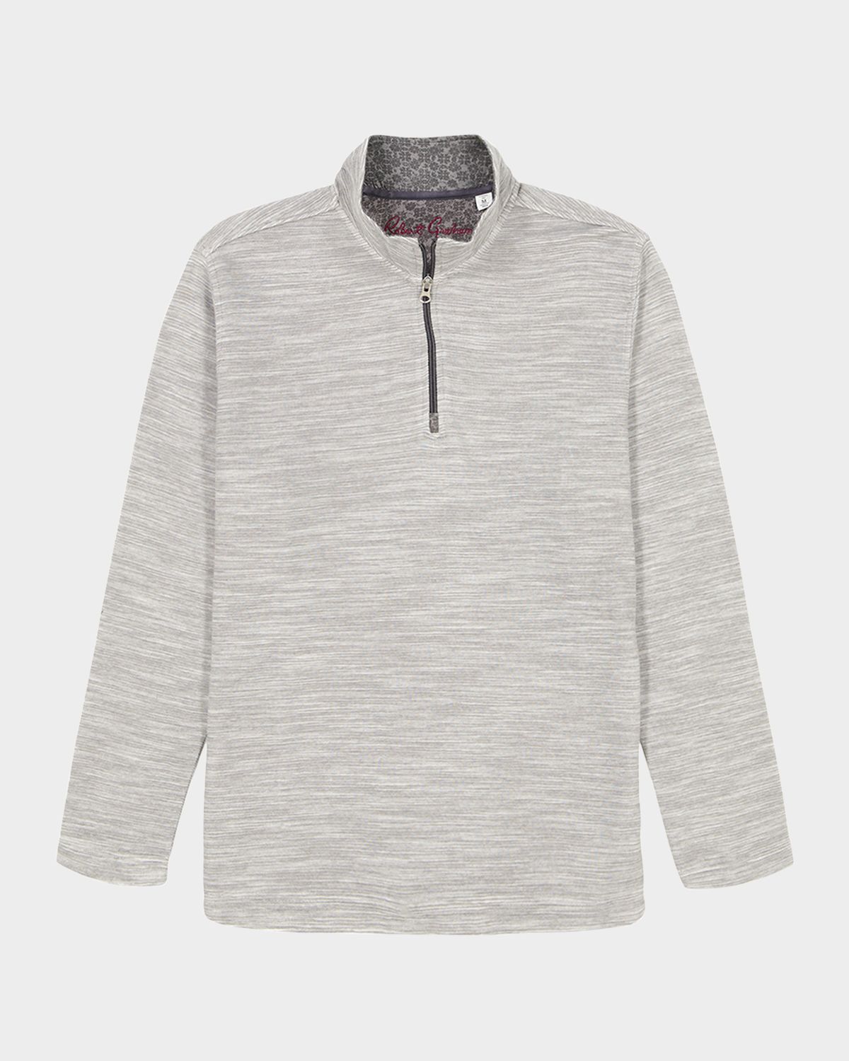 Robert Graham Men 's Heathered Knit Quarter-Zip Sweater