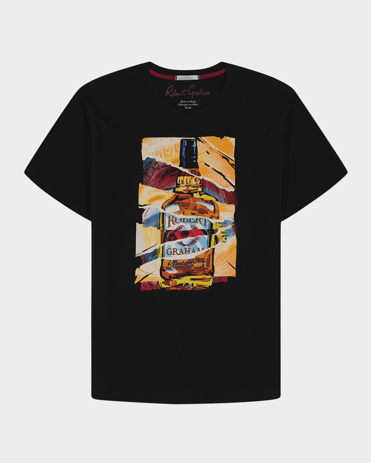 Robert Graham Men 's Whiskey Wisdom Graphic T-Shirt