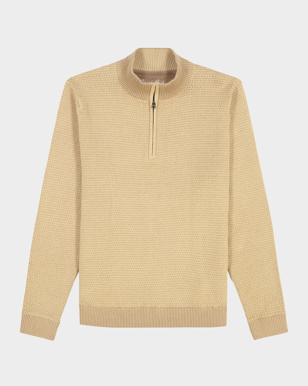 Robert Graham Men 's Walton Texture Knit Quarter-Zip Sweater