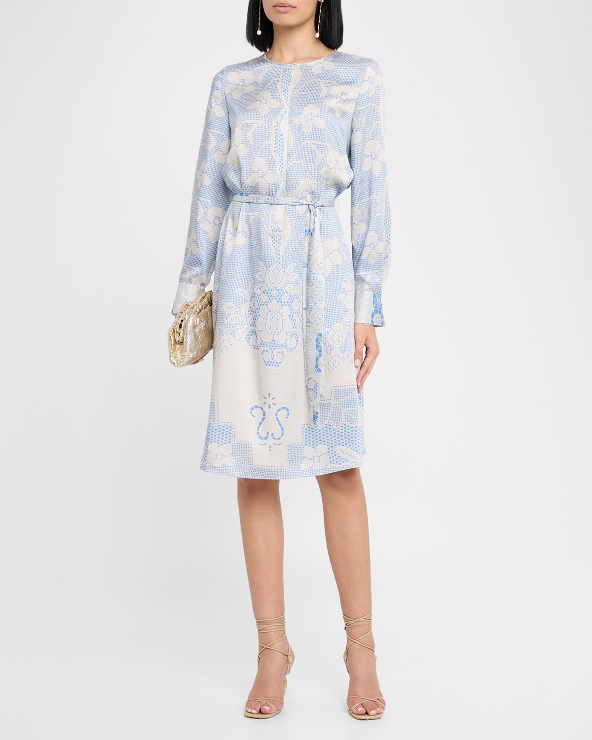 Kobi Halperin Michelle Floral Lace-Print Dress