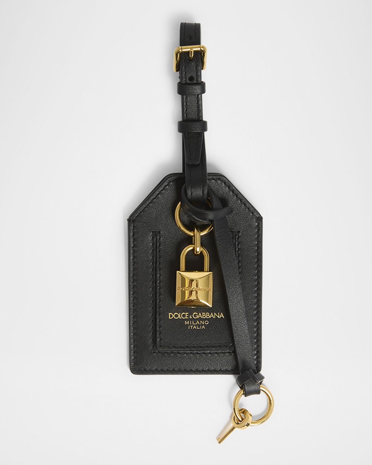 Dolce & Gabbana Leather Luggage Tag | Thumbnail 4 Dolce & Gabbana Leather Luggage Tag | Thumbnail 4