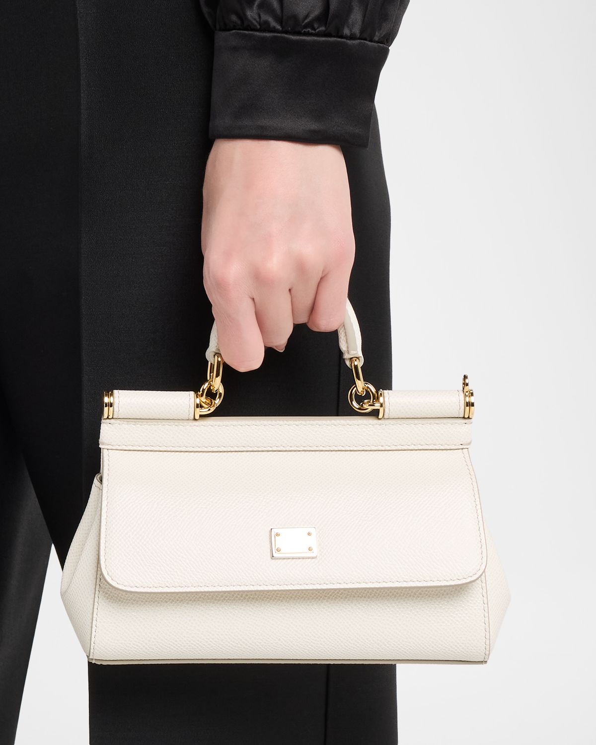 Dolce & Gabbana Medium Sicily Elongated Top-Handle Bag