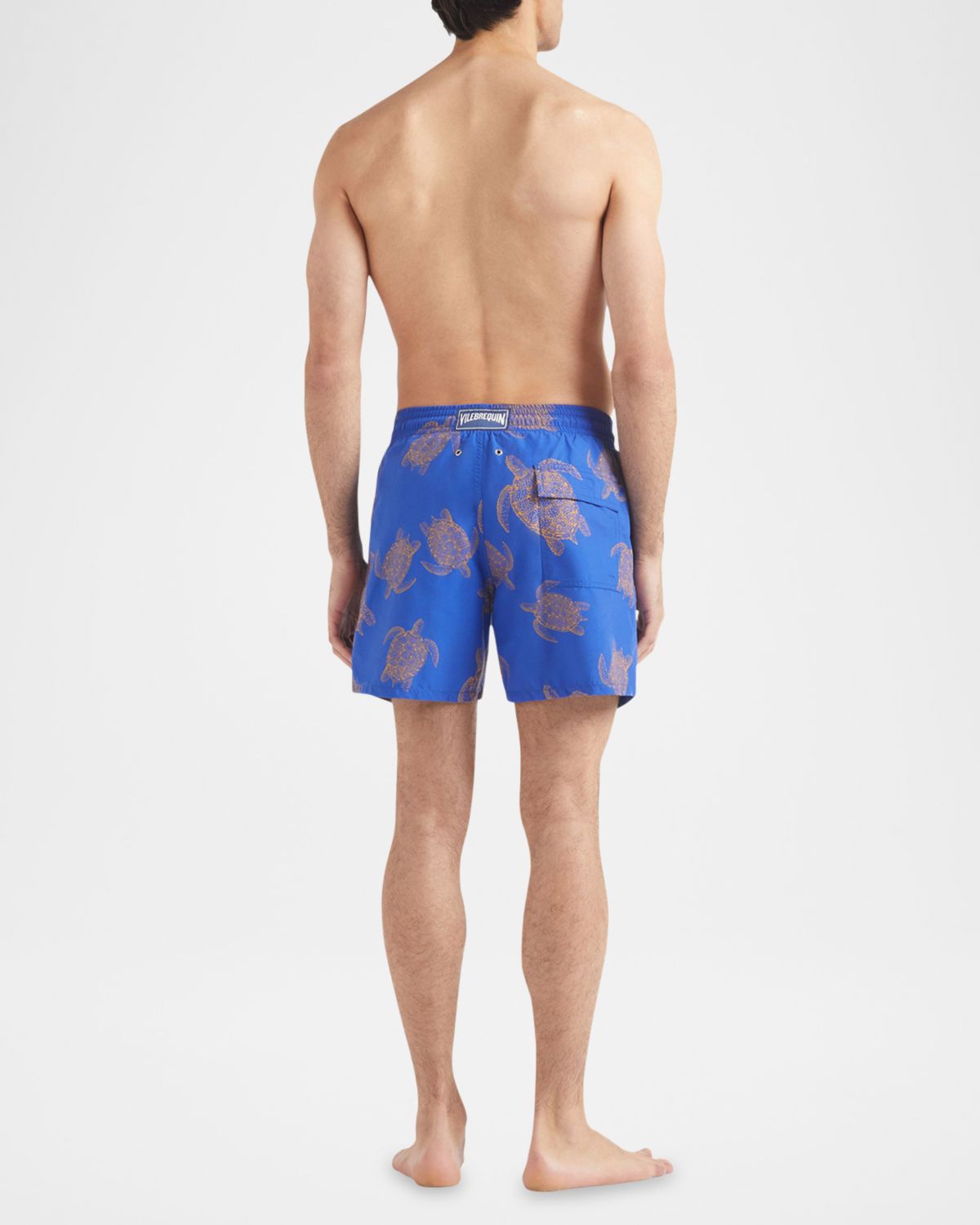 Vilebrequin Men 's Tortues Galuchat Swim Trunks