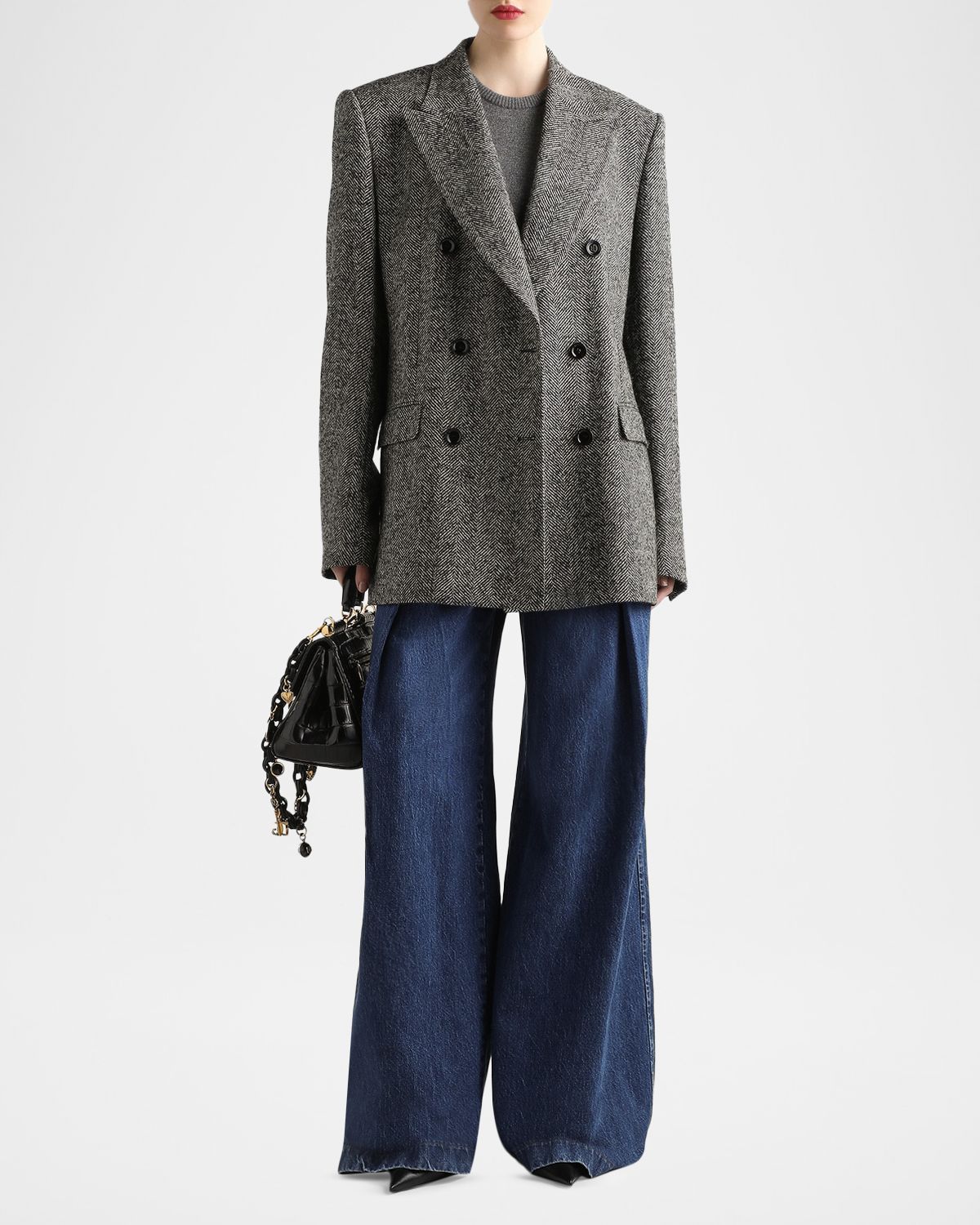 Dolce & Gabbana Chevron Double-Breasted Jacket